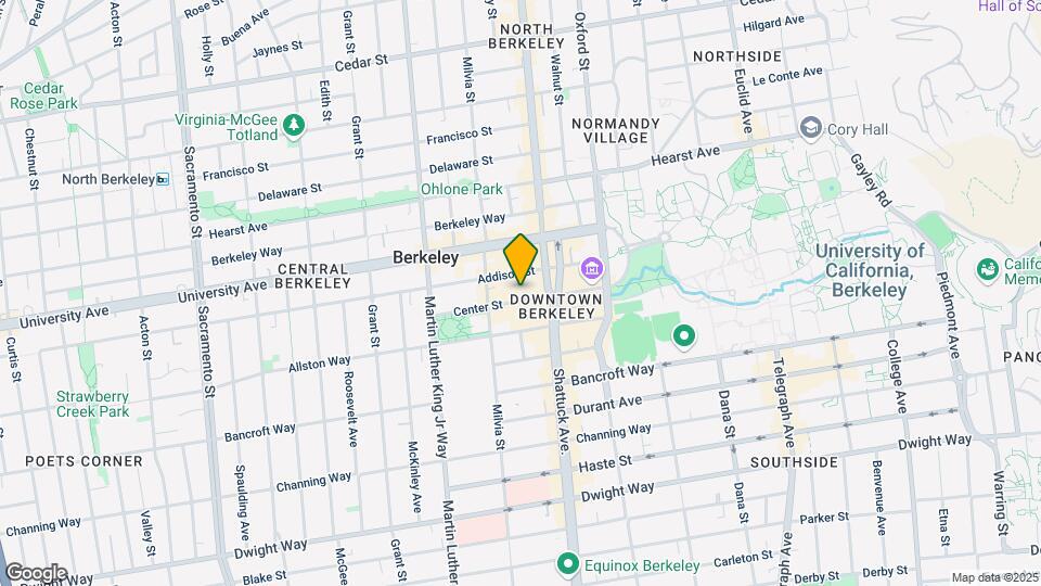 Berkeley Central Mapa y Detalles de la Ubicación