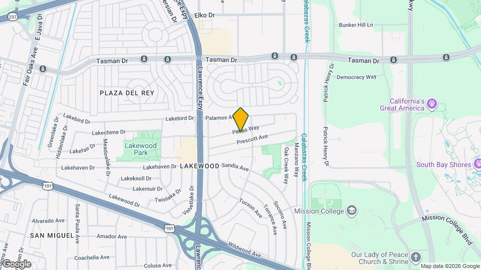 1180 Pecos Way Map and Location Details