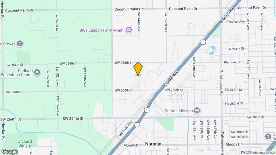 25810 SW 144th Ave Mapa y Detalles de la Ubicación