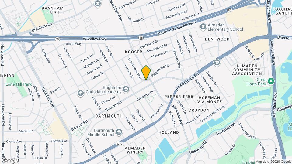 1458 Ridgewood Dr Map and Location Details