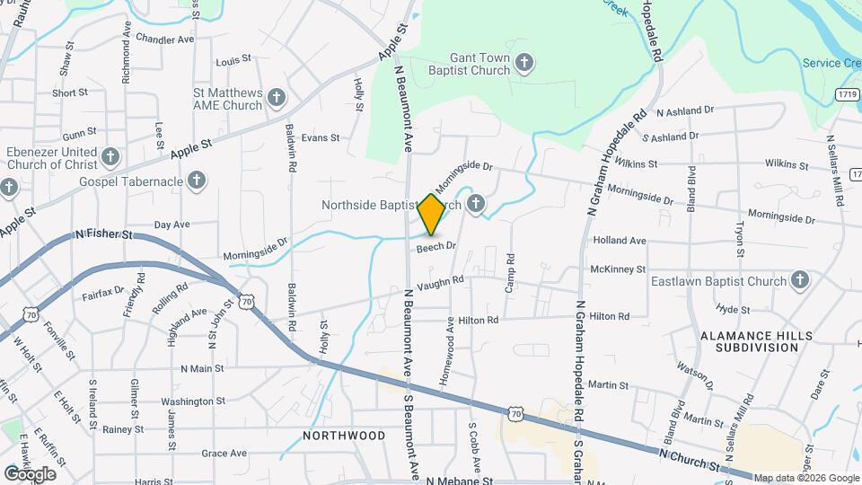 1416 Beech Dr Map and Location Details