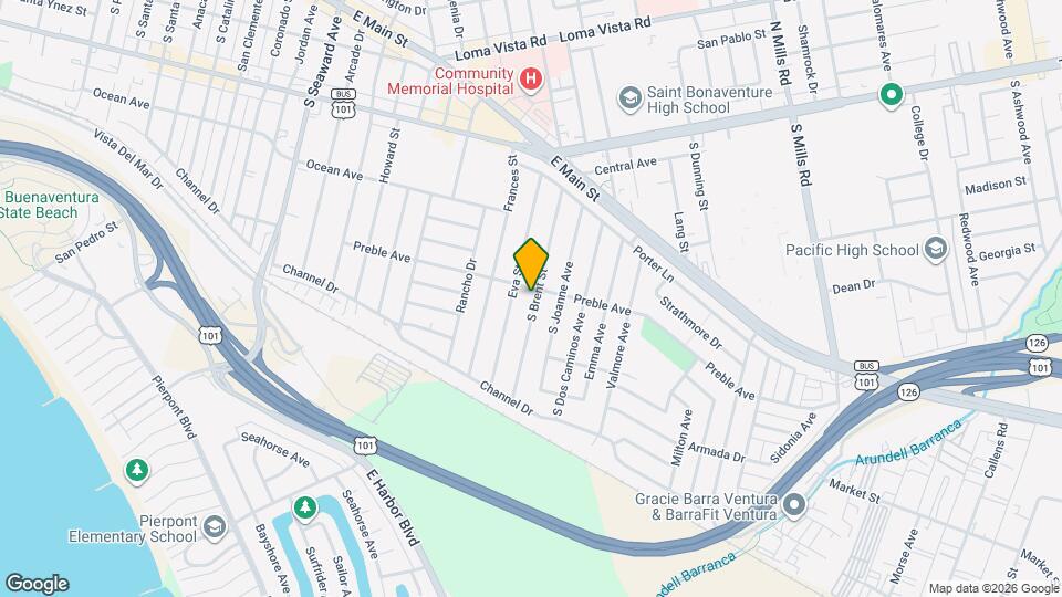 411 S Brent St Map and Location Details