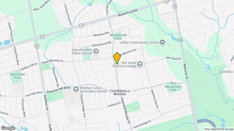 503 Thornhill Woods Dr Map and Location Details