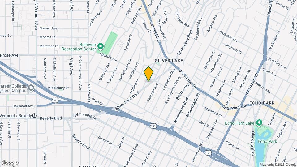 741 Silver Lake Blvd Map and Location Details