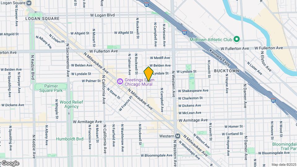 2175 N Maplewood Ave Mapa y Detalles de la Ubicación