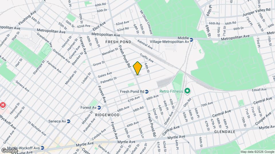 66-39 Fresh Pond Rd Mapa y Detalles de la Ubicación