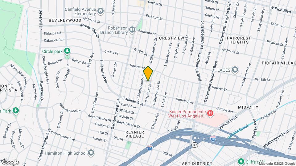 1941 S Bedford St Map and Location Details