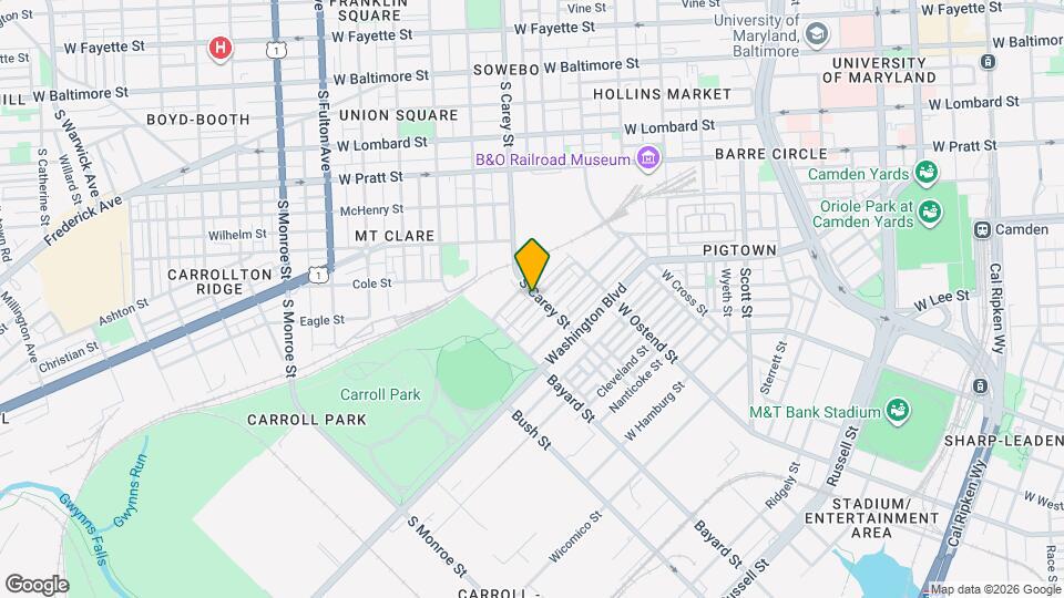 918 S Carey St Map and Location Details