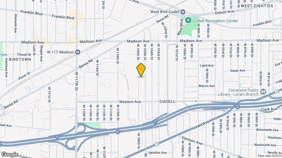 2147 W 106th St Map and Location Details