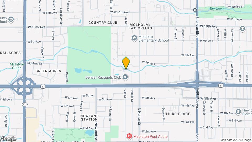 6305 W 6th Ave Mapa y Detalles de la Ubicación