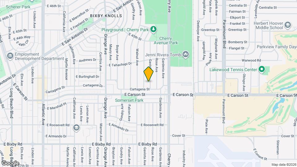 4139 Gaviota Ave Map and Location Details