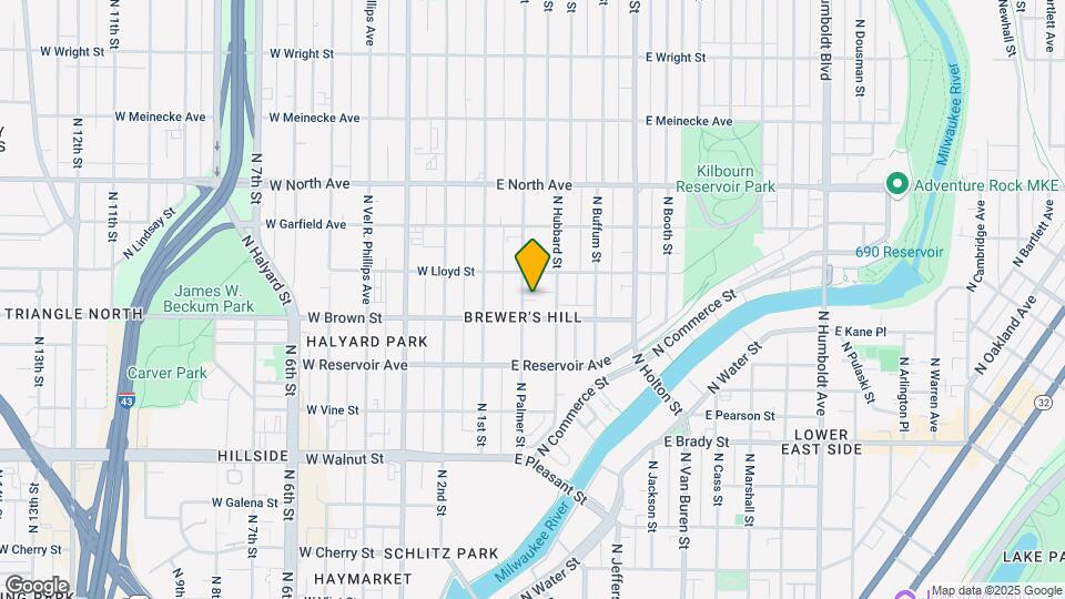 2022 N Palmer St Mapa y Detalles de la Ubicación