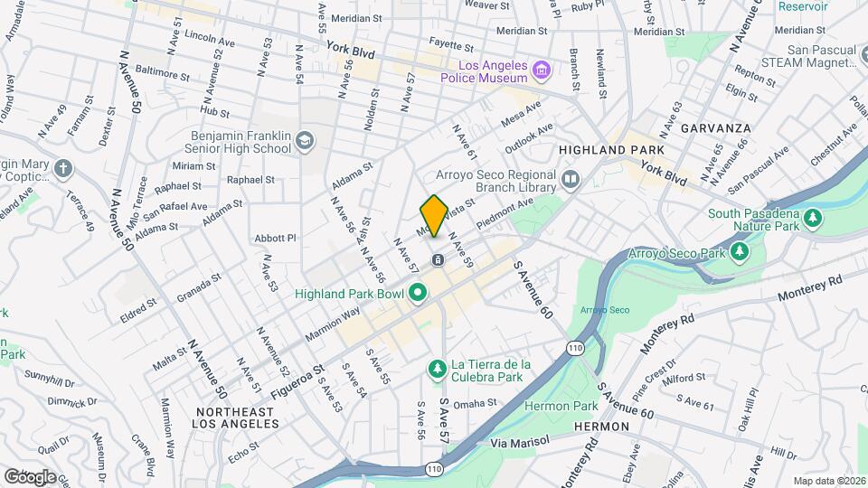 223 N Ave 58 Mapa y Detalles de la Ubicación