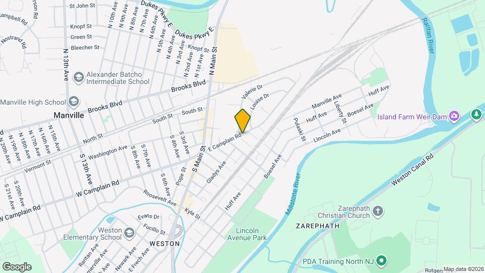 86 E Camplain Rd, Unit 1st Floor & Basement Map and Location Details