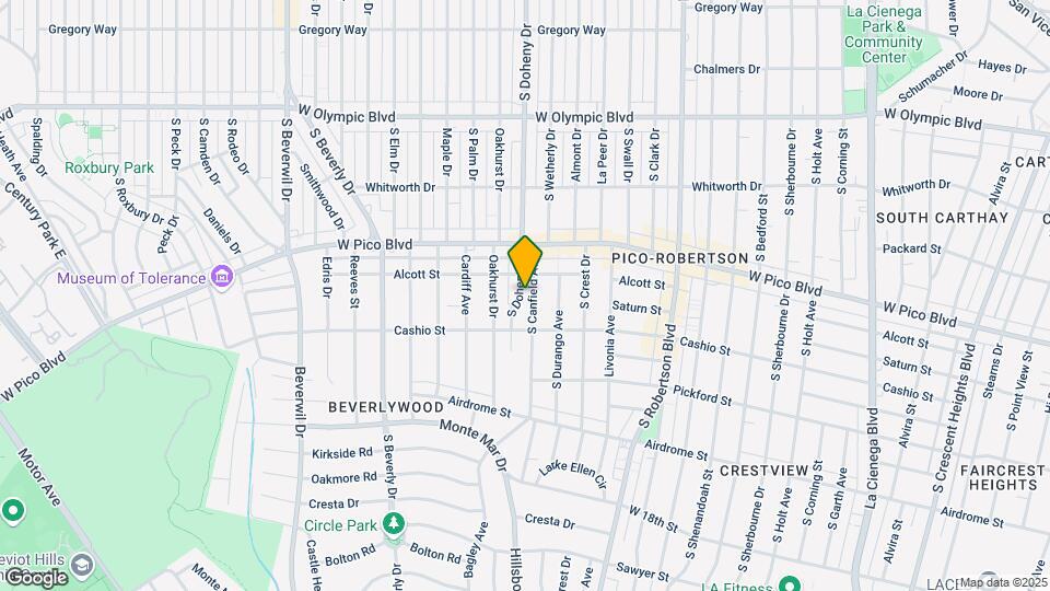 1449 S Canfield Ave Map and Location Details