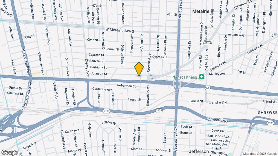 114 N Arnoult Rd Map and Location Details