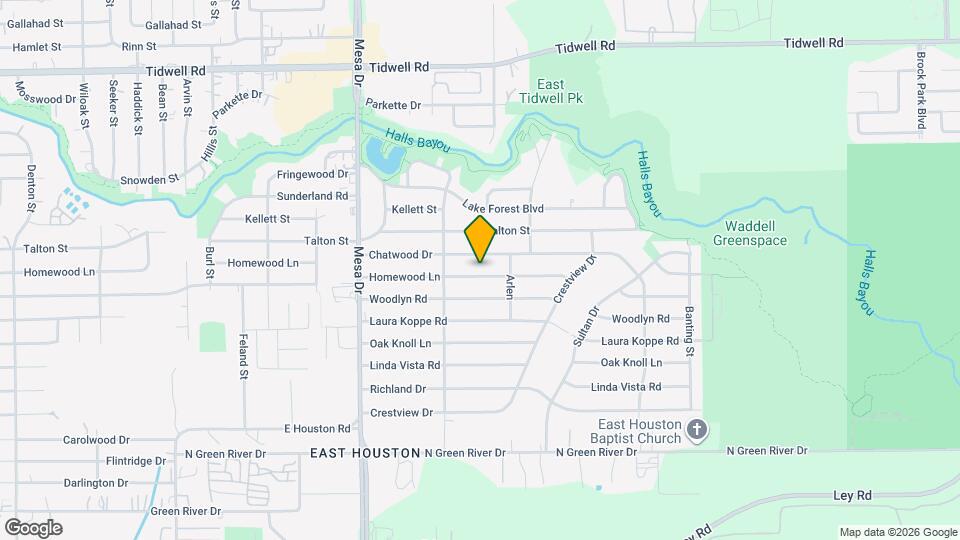 9029 Homewood Ln Map and Location Details