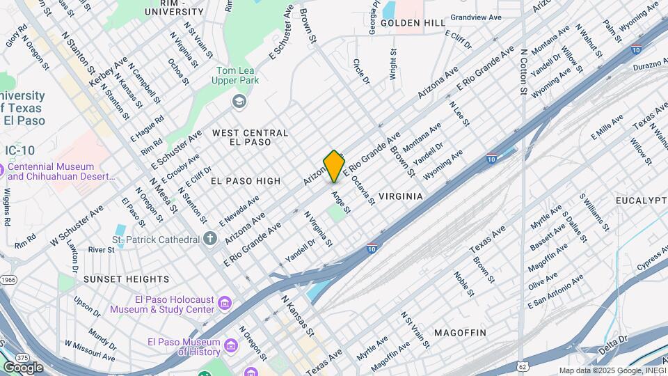 1000 E Rio Grande Ave Mapa y Detalles de la Ubicación
