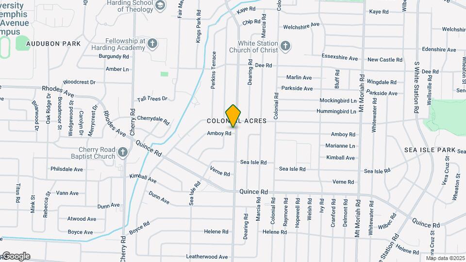 1313 S Perkins Rd Map and Location Details