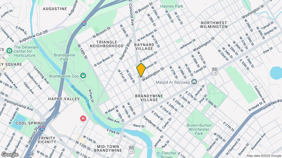 2215 N Washington St Mapa y Detalles de la Ubicación