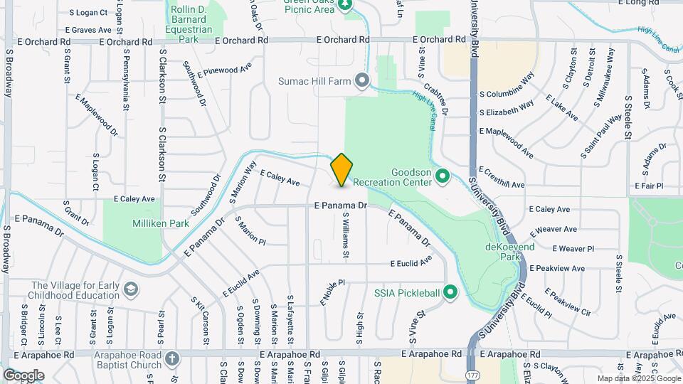 6172 S Marion Way Map and Location Details