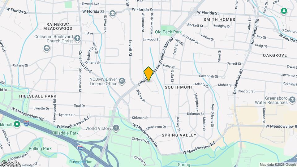 1801 Willomore St Map and Location Details