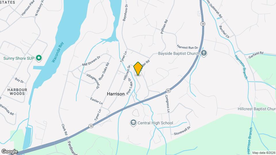 6005 Hillcrest Dr Map and Location Details