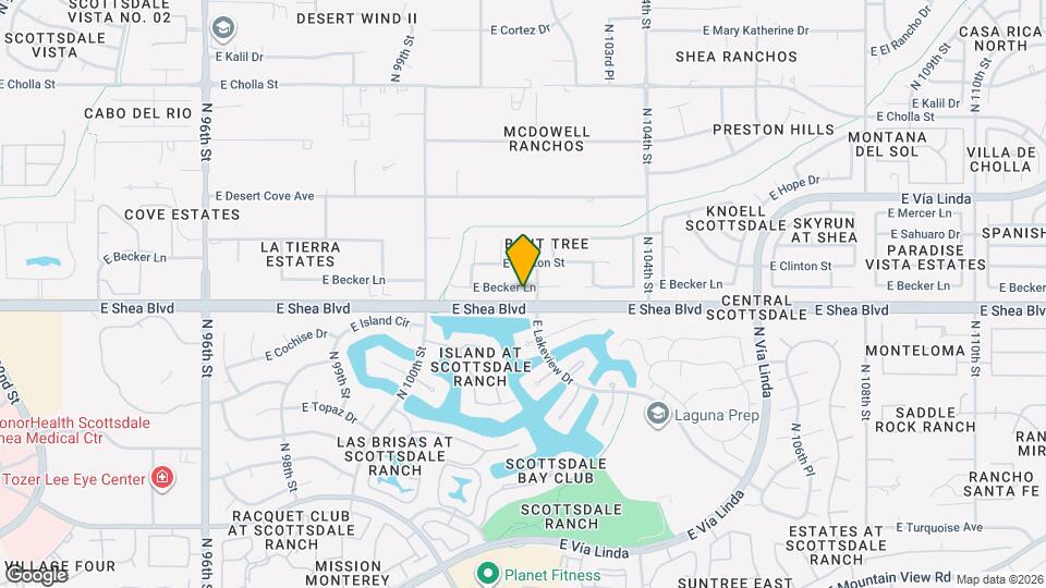 10185 E Becker Ln Map and Location Details