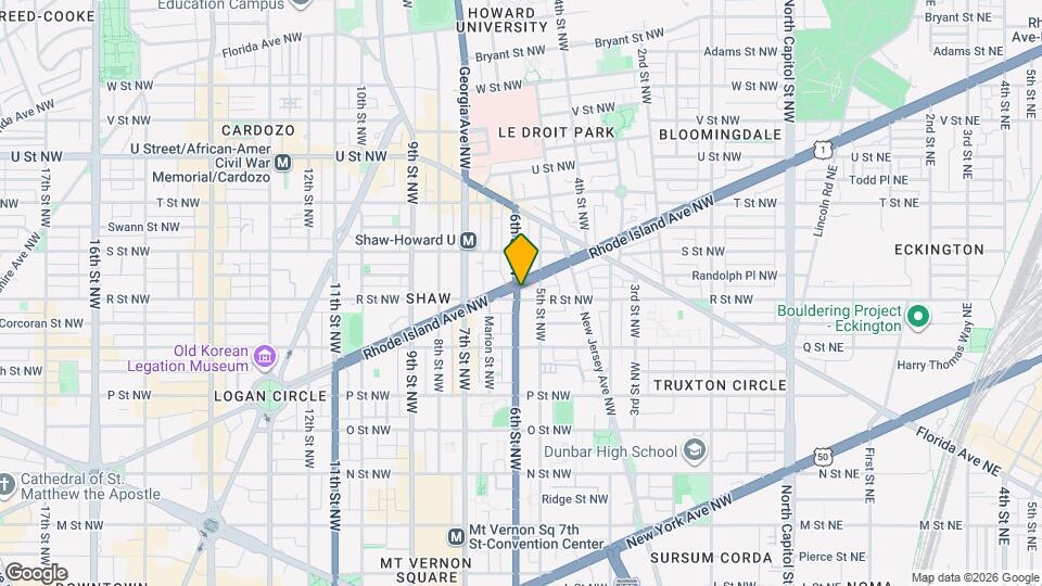 1701 6th St NW Map and Location Details