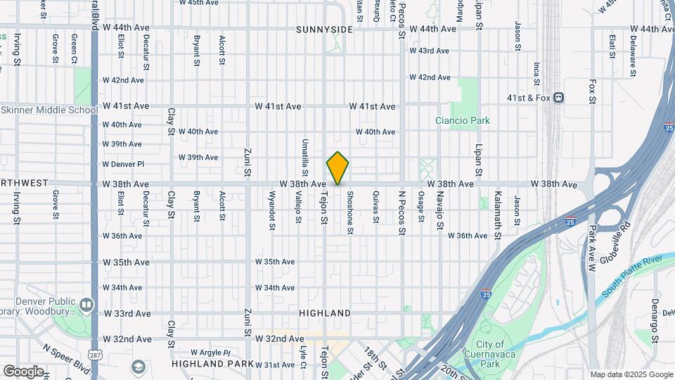 1912-1918 W 38th Ave Map and Location Details