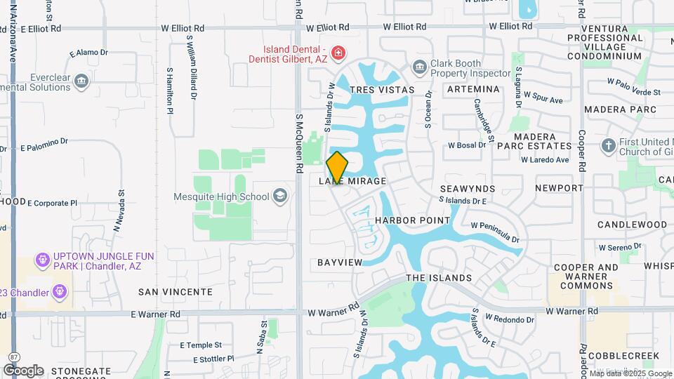 414 S Lake Mirage Dr Map and Location Details