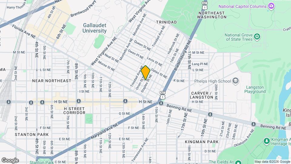 1214 Staples St NE Mapa y Detalles de la Ubicación