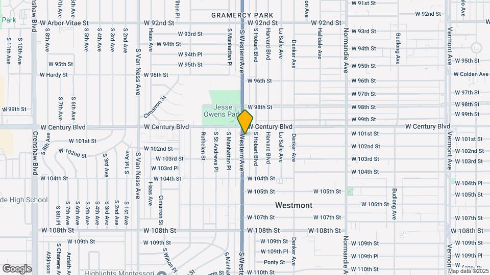 10022 S Western Ave Map and Location Details