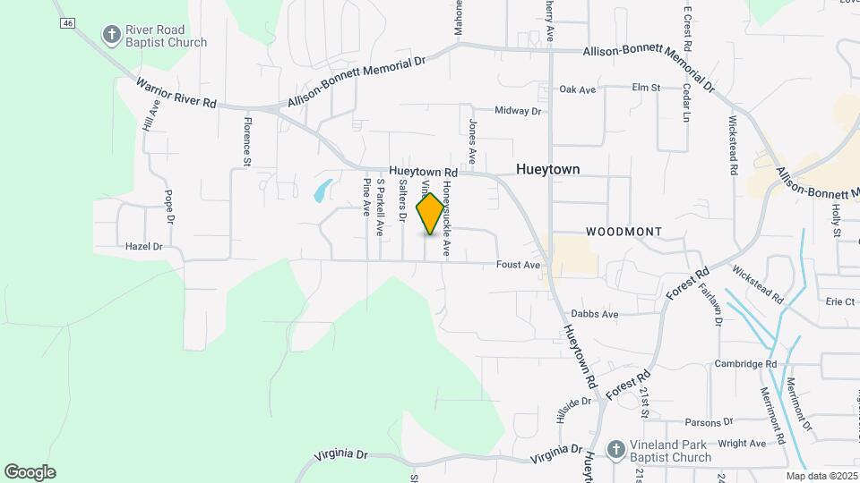 123 Vines Ave Map and Location Details