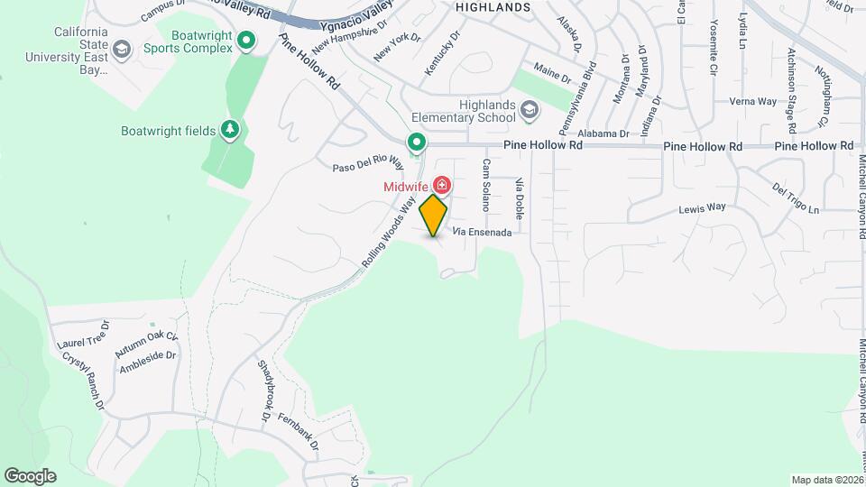 1105 Rock Creek Way Map and Location Details