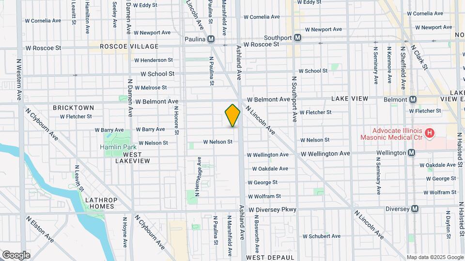 1615 W Barry Ave, Unit #3rd floor Mapa y Detalles de la Ubicación