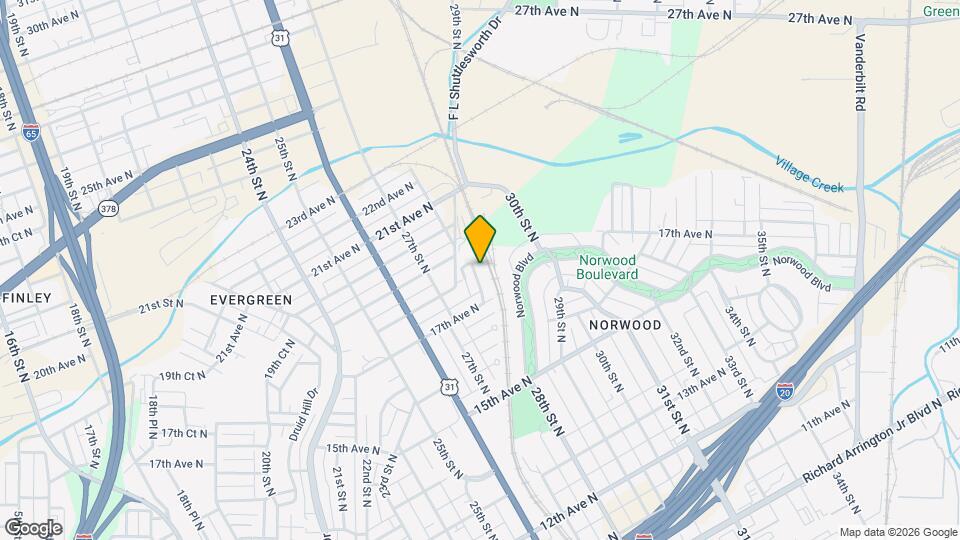 1733 28th St N Map and Location Details