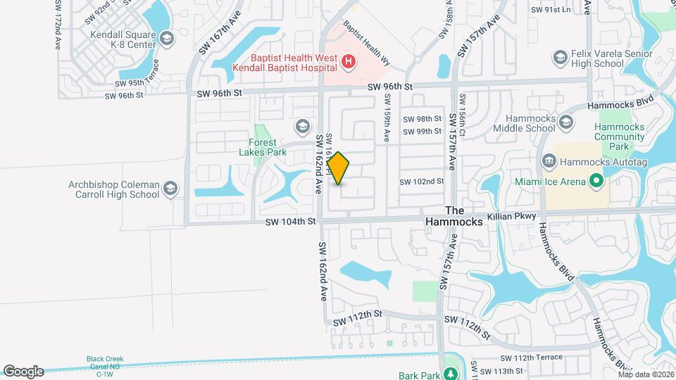 10206 SW 161st Ave Map and Location Details