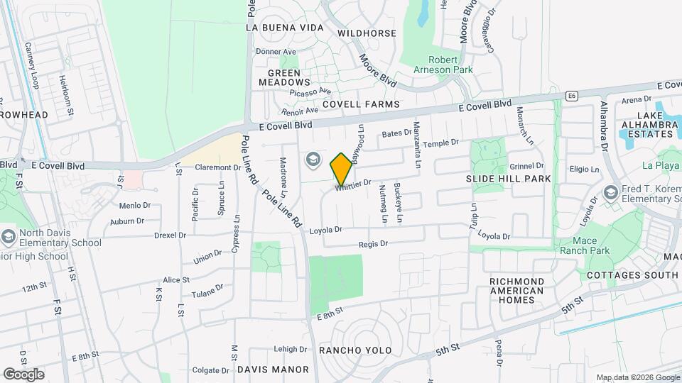 2102 Whittier Dr Map and Location Details