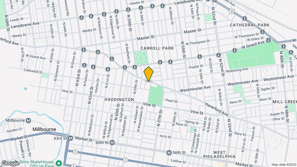 5804 Haverford Ave Map and Location Details