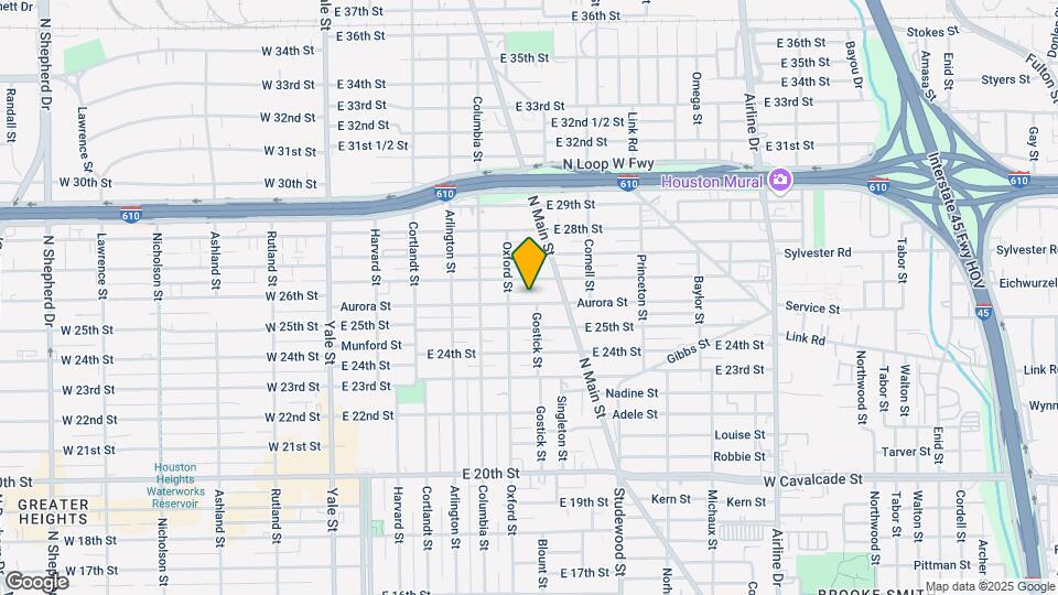 621 Aurora St Map and Location Details