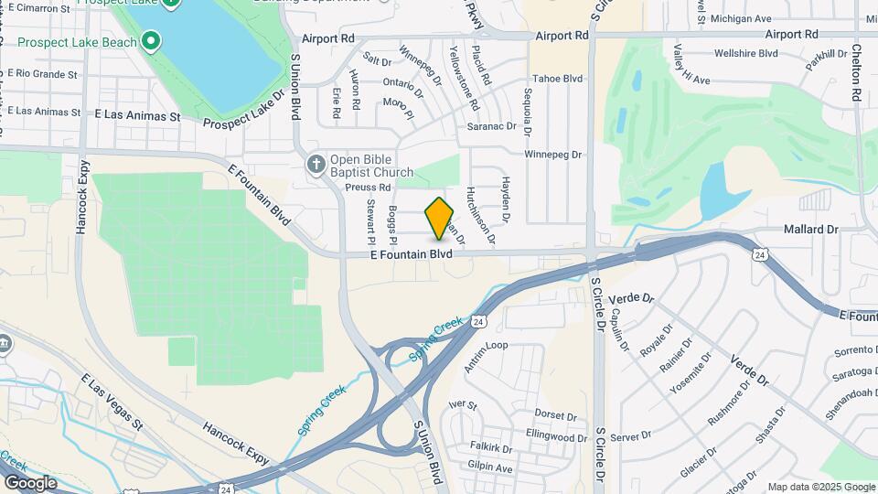 2206 E Fountain Blvd Map and Location Details