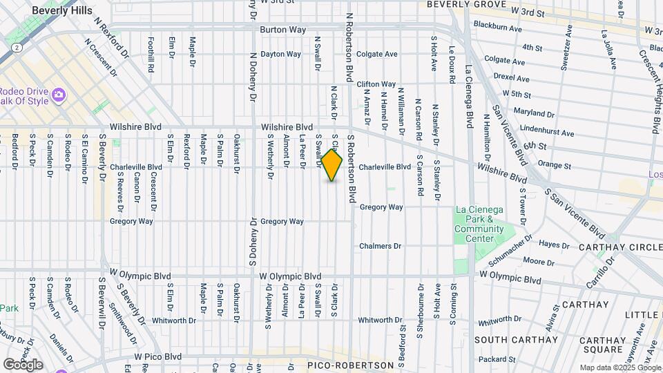 225 S Clark Dr Map and Location Details