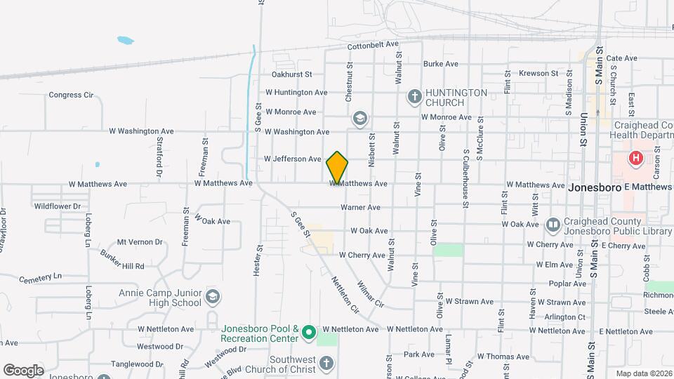 1205 W Matthews Ave Map and Location Details