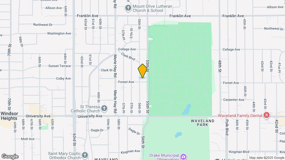 5513 Forest Ave Map and Location Details