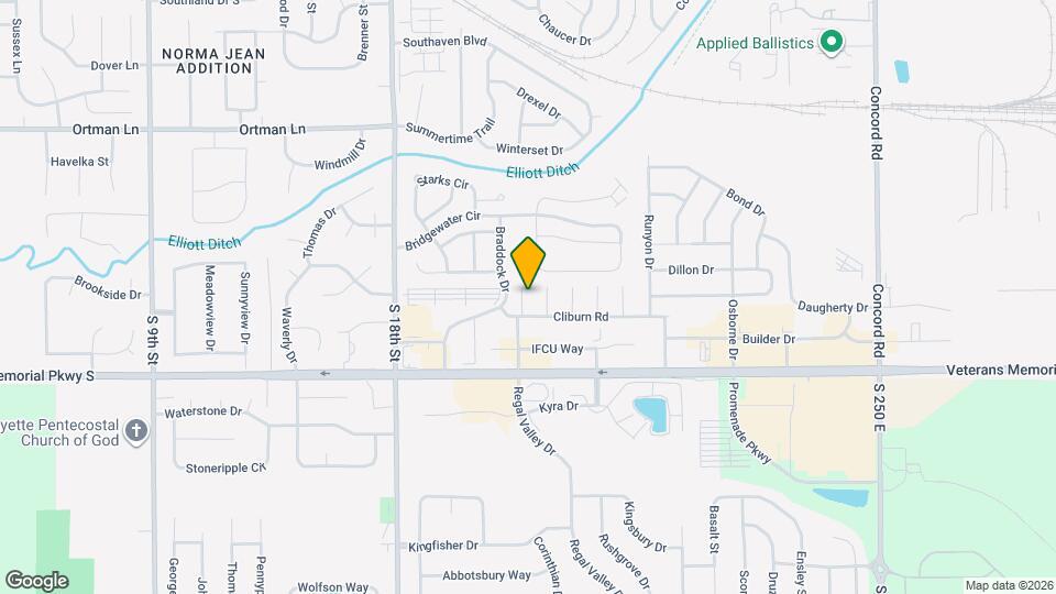 2016-2018 Cliburn Rd Map and Location Details