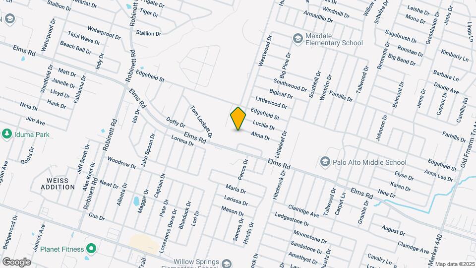 2808 Alma Dr Mapa y Detalles de la Ubicación