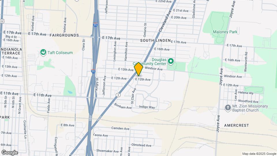 1066 E 12th Ave Mapa y Detalles de la Ubicación