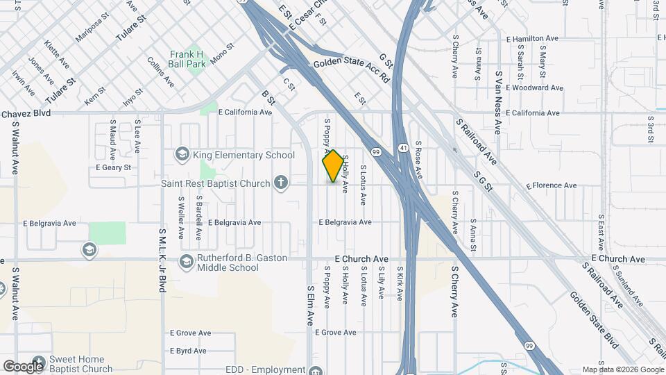 2303 S Poppy Ave Map and Location Details