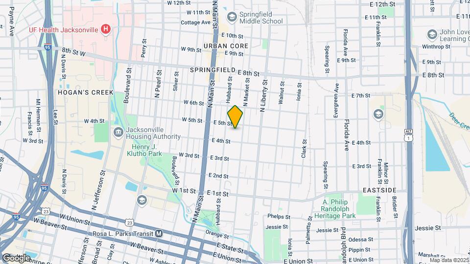 1434 N Market St Map and Location Details